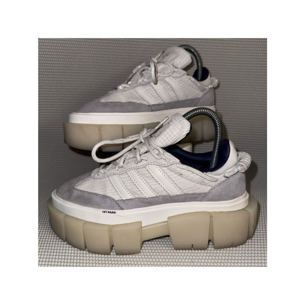 Adidas Ivy Park Super Sleek Chunky Platform Gray White Sneakers Shoes Size 5